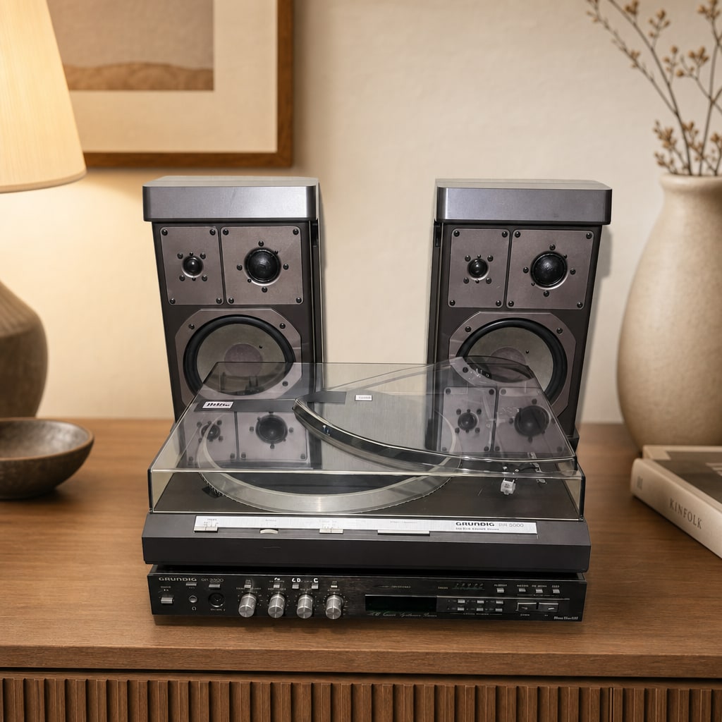Technics / Grundig PS-2500 / SR-1000 / Box M600 PS-2500 Rare Vintage Warranty