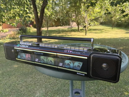 National RX-F333 Rare Vintage Boombox Working Radio Cassette Player