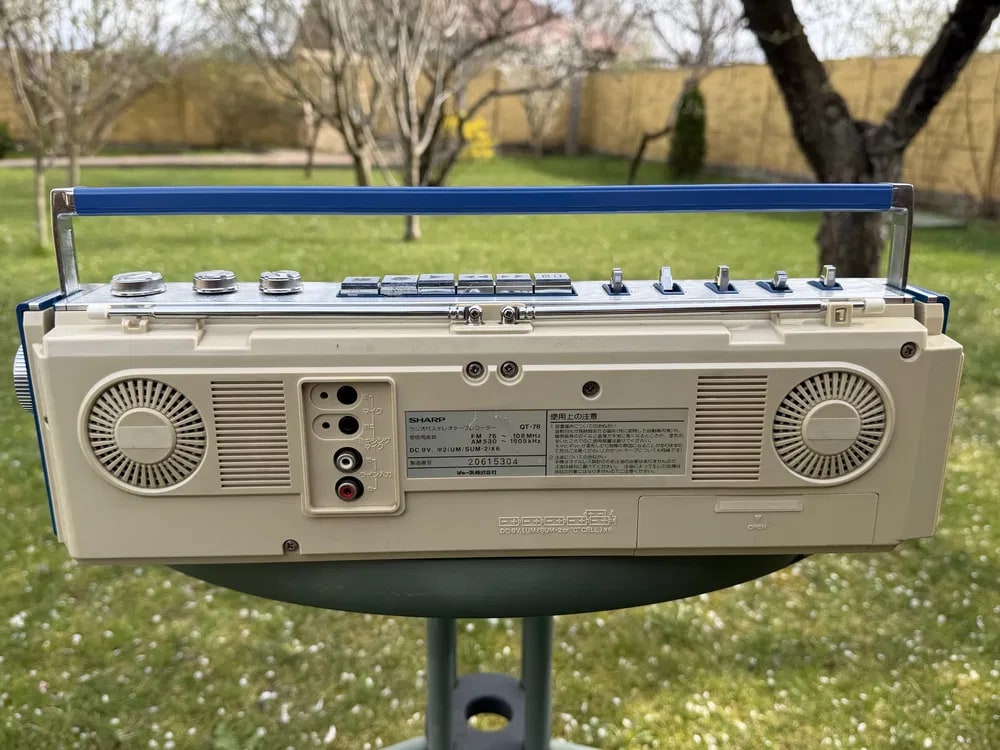 Sharp QT-7B Rare Vintage Cassette Boombox Getto blaster Tested Warranty