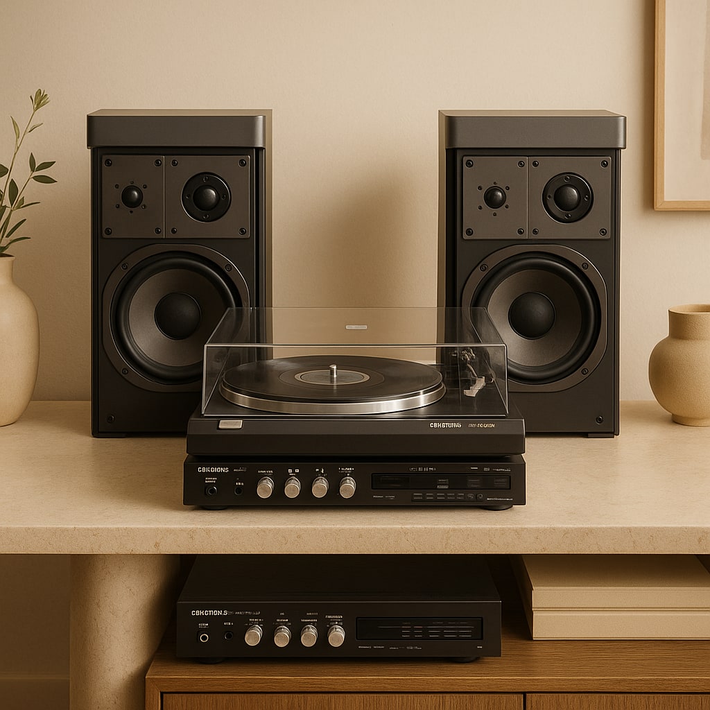 GRUNDIG / TECHNICS GRUNDIG PS-2500 Rare Vintage MINT Turntable Set Warranty