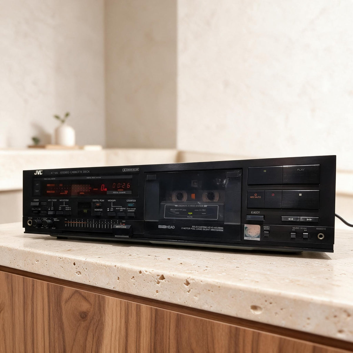 JVC KD-V6E Rare Vintage Cassette Deck Tested Working 3-Head Stereo