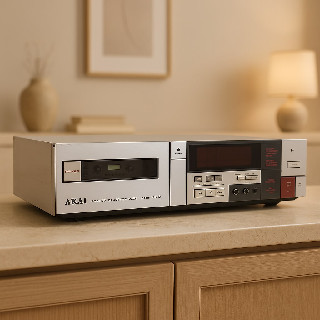 AKAI HX-3 Rare Vintage Cassette Deck Warranty Stereo Dolby B/C Remote