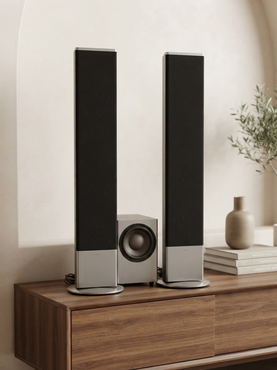 Loewe Individual Stand Speaker SL Subwoofer 525 Rare Vintage Speaker Warranty