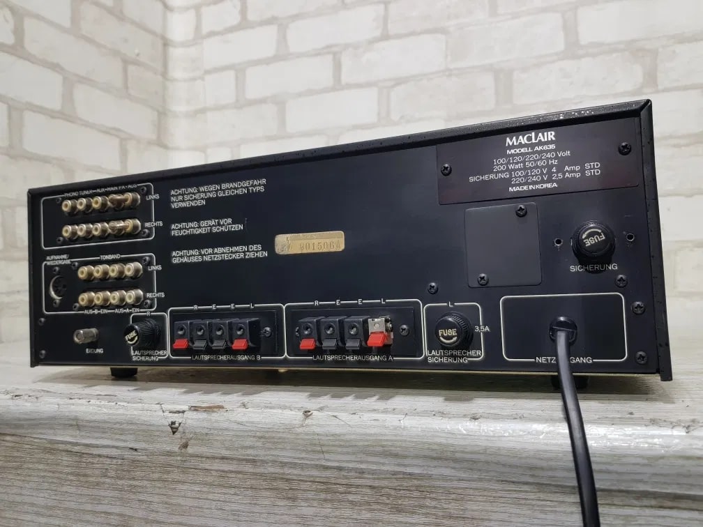 MACLAIR AK635 Rare Vintage Stereo Amplifier Tested Working Hi-Fi