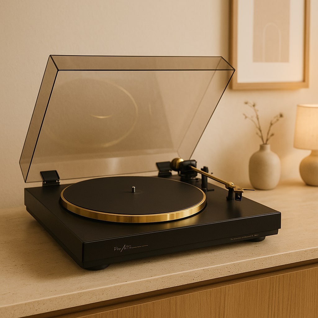 DUAL / GRUNDIG FINEARTS TT-903 GOLD Rare MINT Vintage Turntable Warranty Working