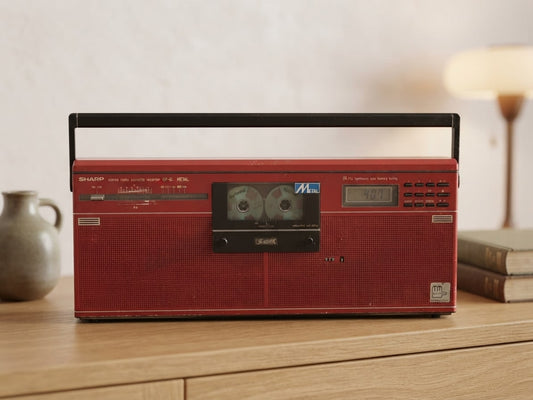 Sharp GF-8L Rare Vintage Cassette Japan Slim Boombox Warranty Serviced