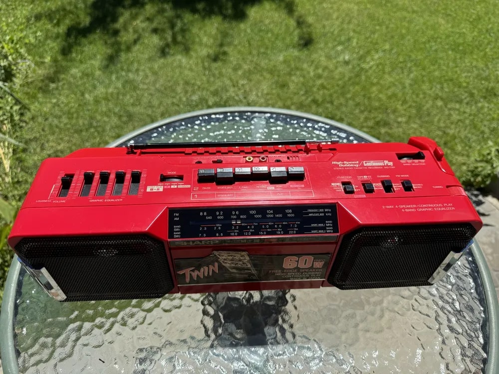 Sharp WQ-T281Z(R) Rare Vintage Boombox Tested Stereo Cassette