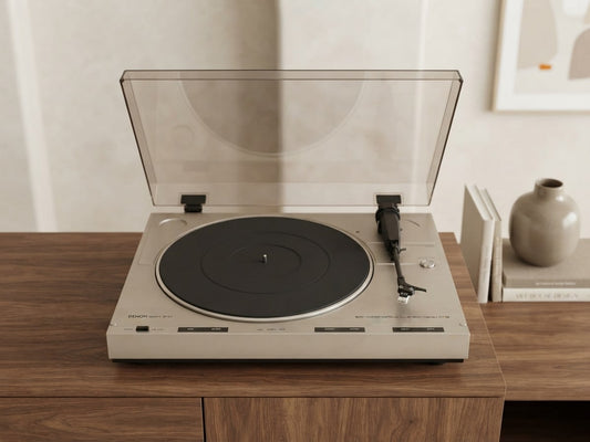 Denon DP-21F Rare Vintage Turntable Tested Direct Drive Quartz Auto  Warranty