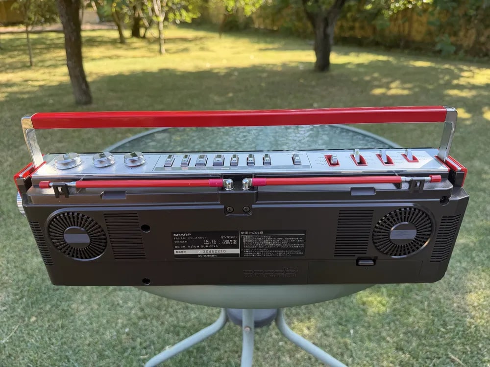 SHARP QT-7DX(R) Rare Vintage Cassette Boombox Getto blaster Serviced