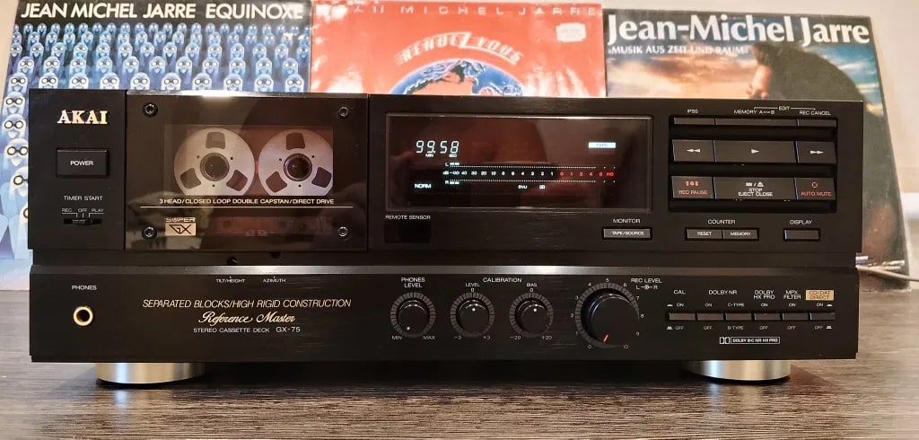 AKAI GX-75 Rare Vintage Japan Stereo Cassette Deck Serviced Warranty + Manual