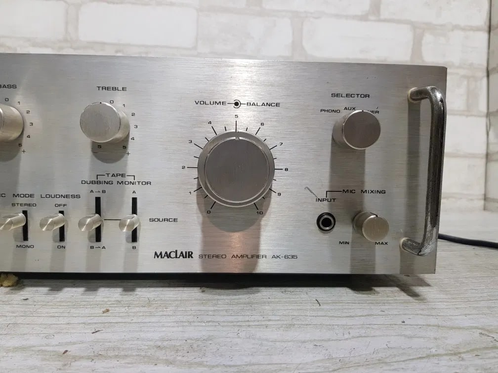 MACLAIR AK635 Rare Vintage Stereo Amplifier Tested Working Hi-Fi