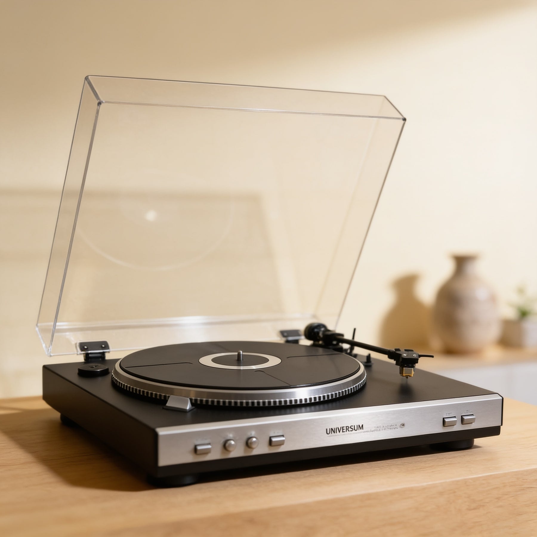 UNIVERSUM F-2001 Rare Vintage Turntable Fully Working Quartz Direct Warranty