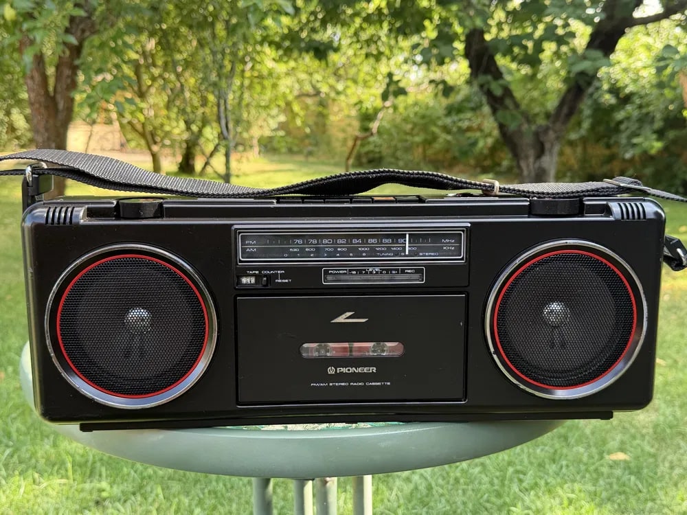 Pioneer SK-200BK Rare Vintage Boombox Tested Hi-Fi Cassette Japan Warranty