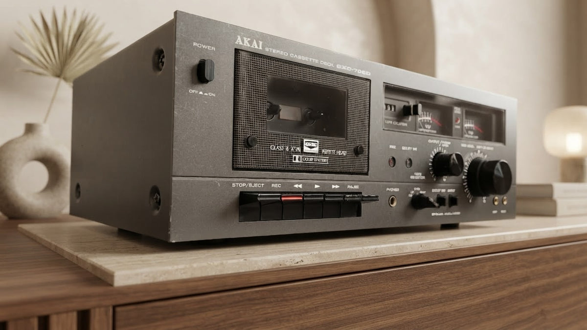 AKAI GXC-706D Rare Vintage Stereo Cassette Deck Tested 220V