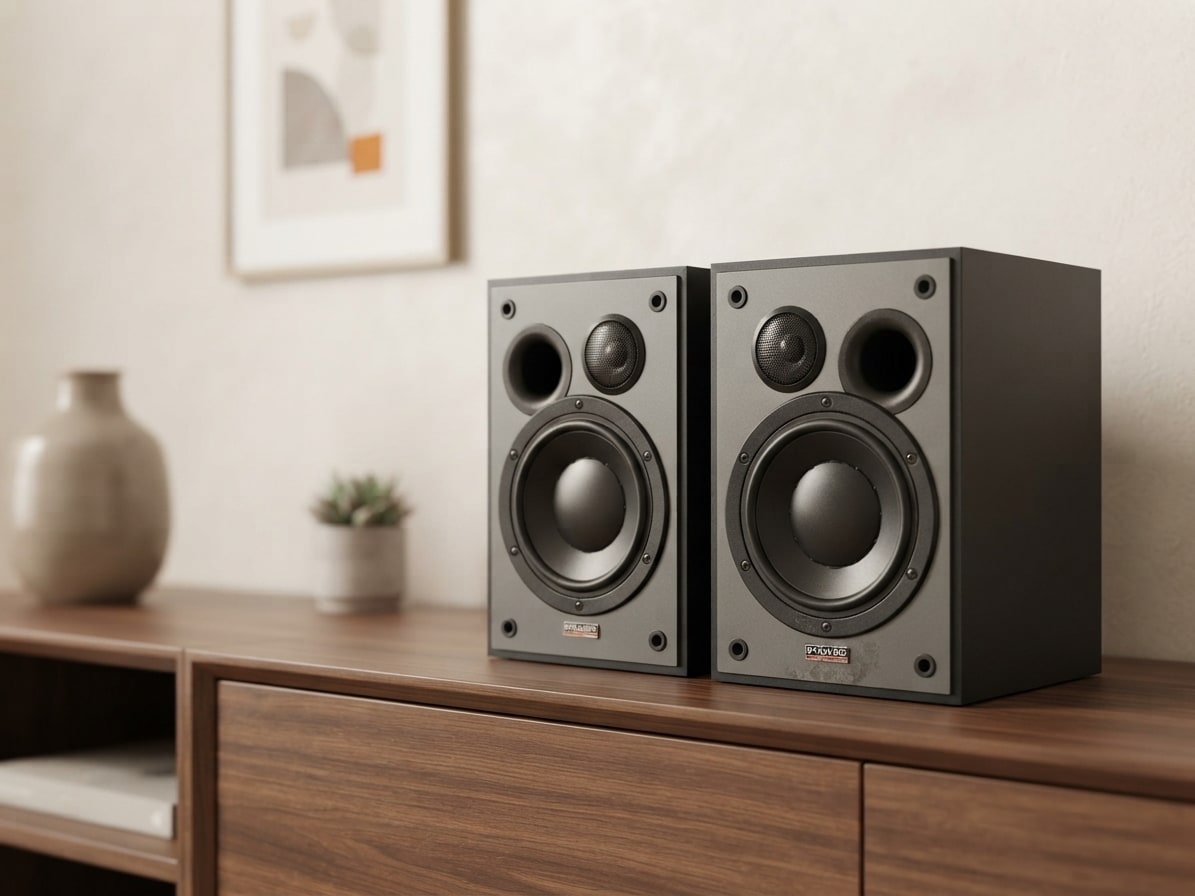 Dynaudio Audience 5 Rare Vintage Bookshelf Speakers Working Warranty