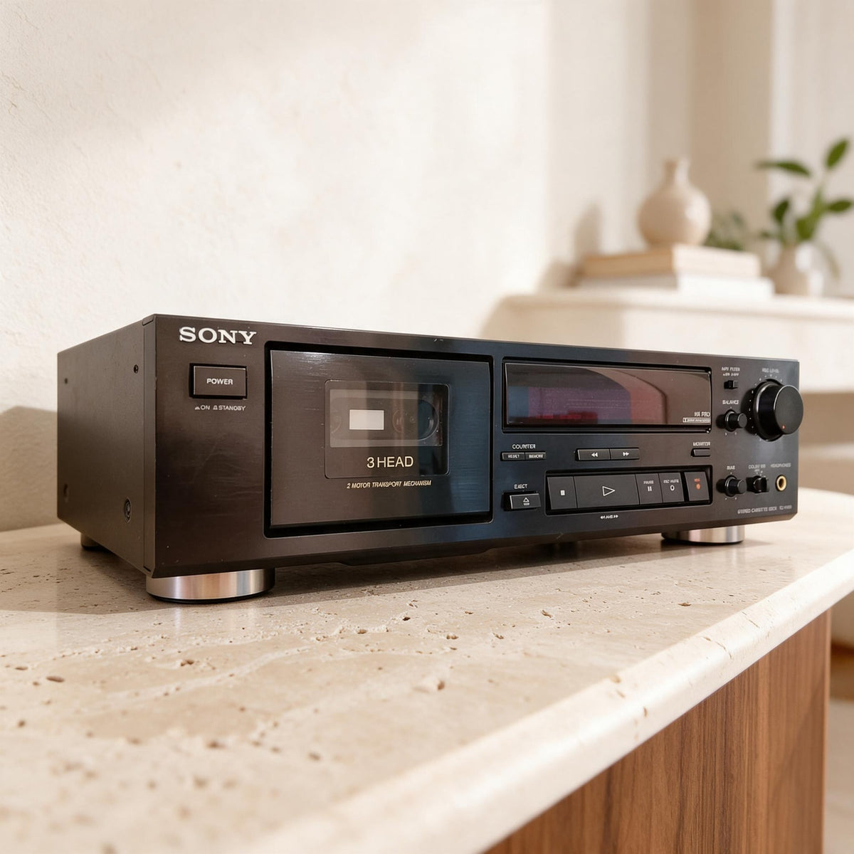 Sony TC-K490 Rare Vintage 3-Head Stereo Cassette Deck Serviced Working