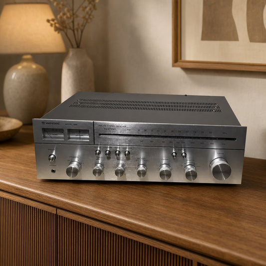 WINTEC 555 Rare Vintage Stereo Receiver Serviced Tested Phono Serviced Warranty