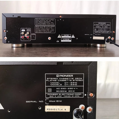 Pioneer CT-S510 Rare Vintage Stereo Cassette Deck Serviced Tested