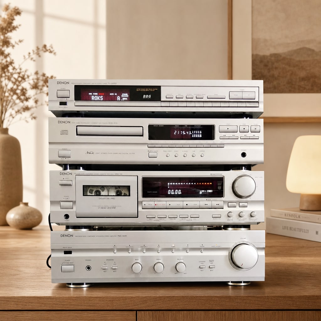 Denon PMA-480R / DRM-740 / DCD-615 / TU-580RD Rare Vintage Cassette Deck  Set