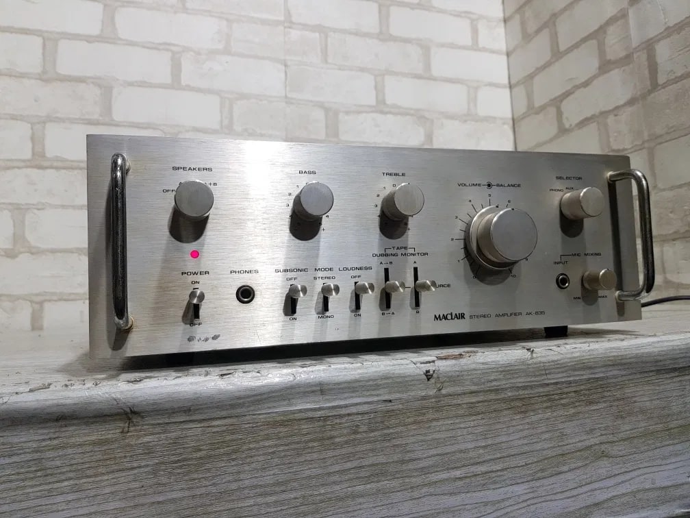 MACLAIR AK635 Rare Vintage Stereo Amplifier Tested Working Hi-Fi
