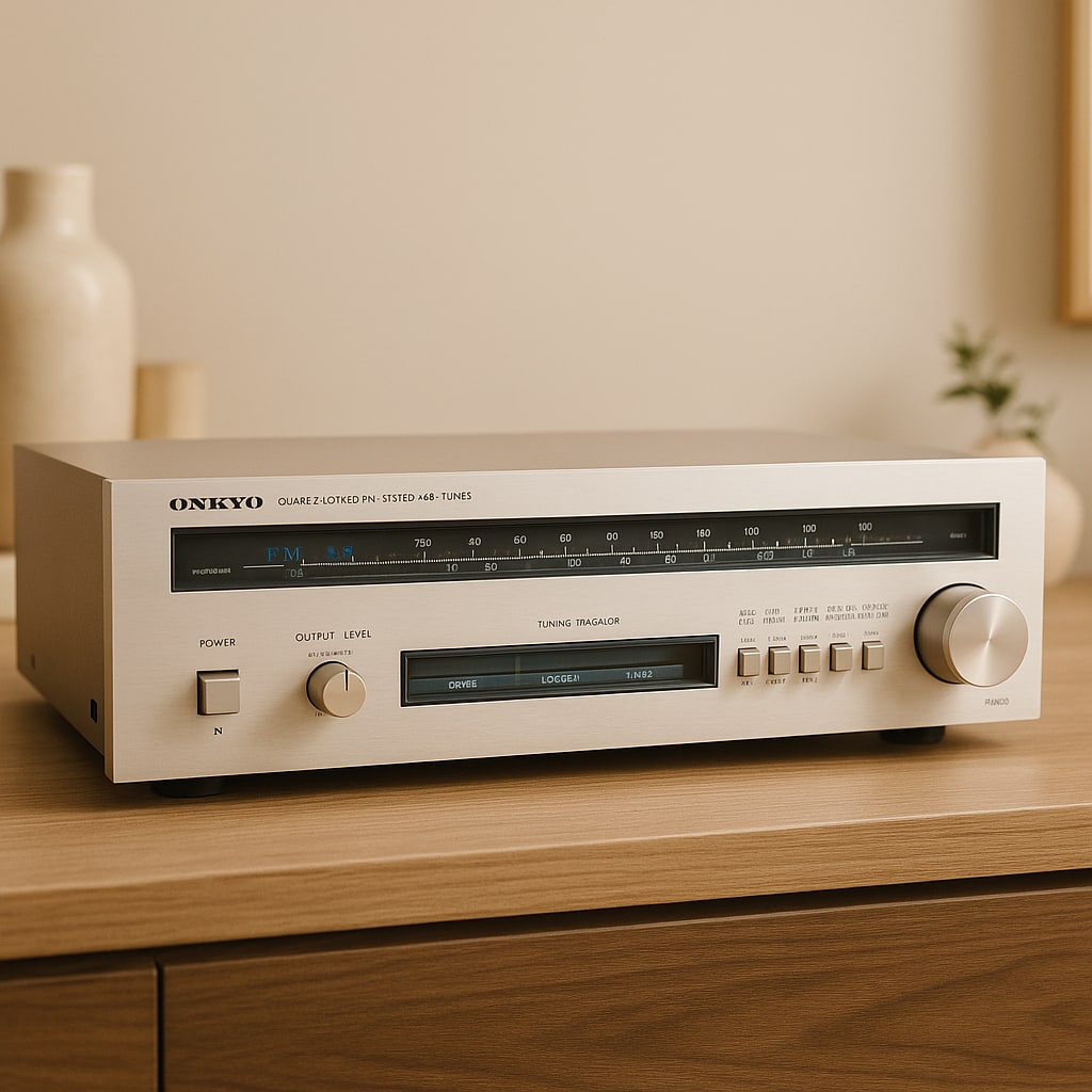 ONKYO T-4090 Rare Vintage Stereo Tuner Analog FM/MW Warranty