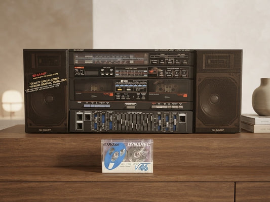 Sharp HK-9000Z Rare Vintage MINT Cassette Boombox Japan Serviced Warranty