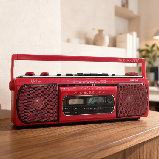 Sanyo U4-S11 Rare Vintage Radio Cassette Recorder Boombox Working