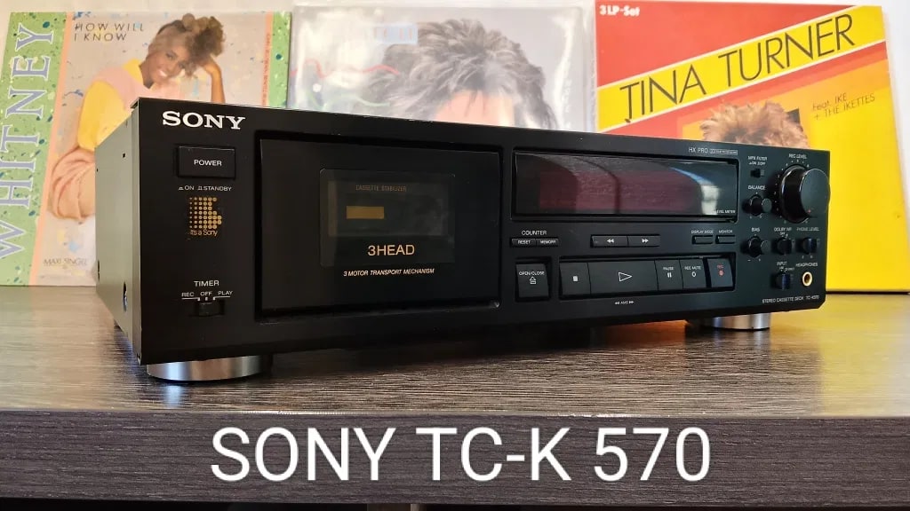 Sony TC-K 570 Rare Vintage Stereo Cassette Deck Serviced Tested 3 Head
