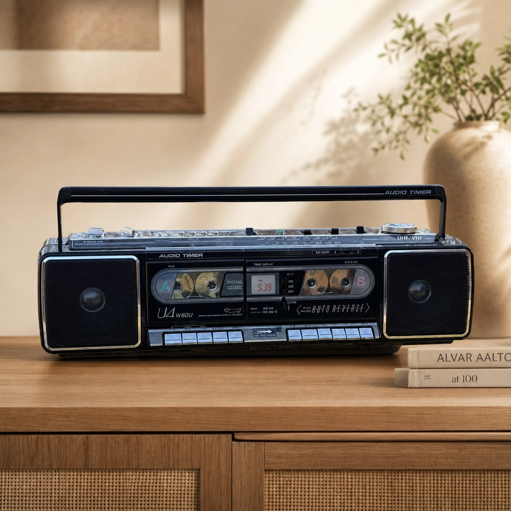 Sanyo U4 W60U Rare Vintage Boombox Serviced Warranty Tested Radio Cassette