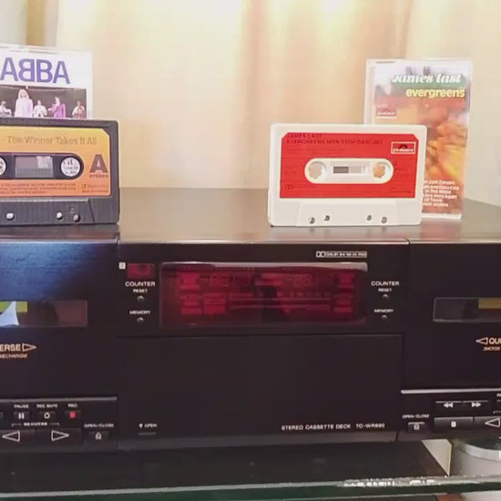 Sony TC-WR890 Rare Vintage MINT Cassette Deck Serviced Warranty Dolby HX Pro