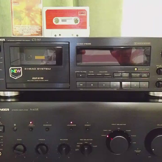 Pioneer CT-757 Rare Vintage Cassette Deck Dolby HX-Pro 3-Head Warranty