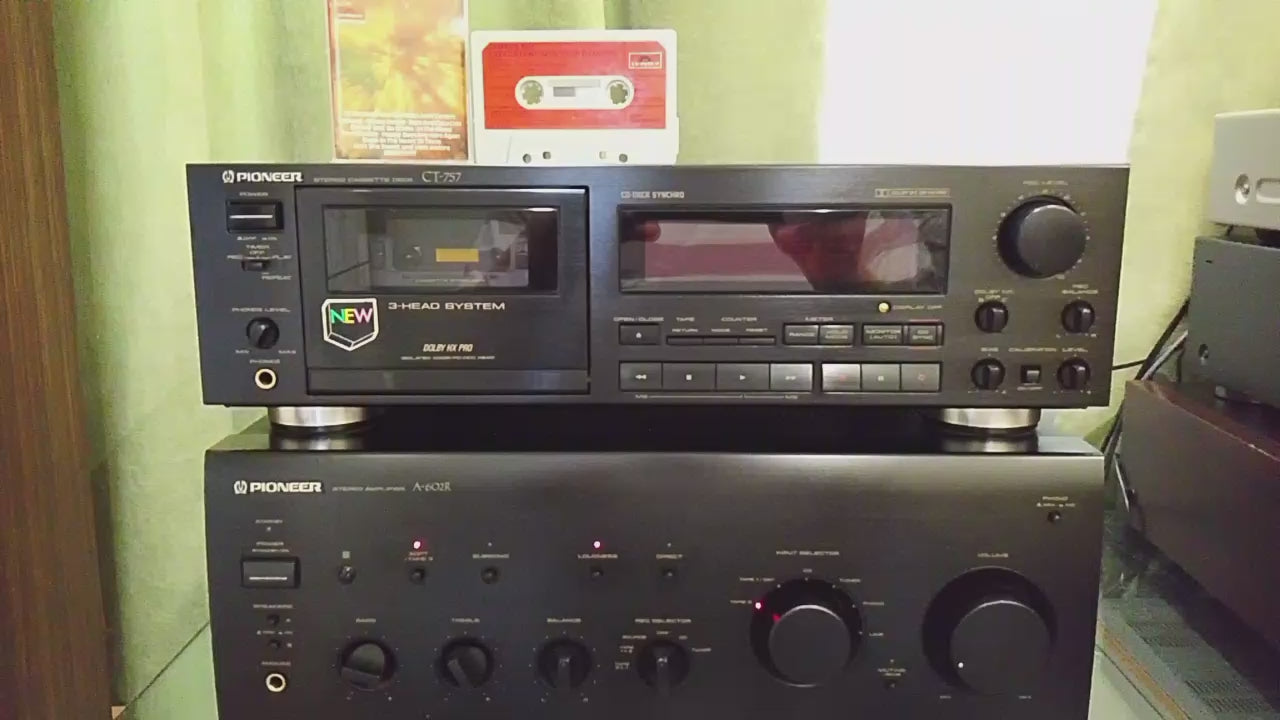 Pioneer CT-757 Rare Vintage Cassette Deck Dolby HX-Pro 3-Head Warranty