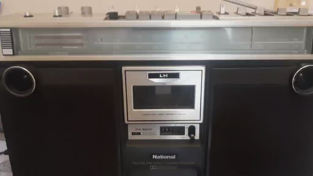 National RX-5620 Rare Vintage Boombox Getto blaster Serviced Tested