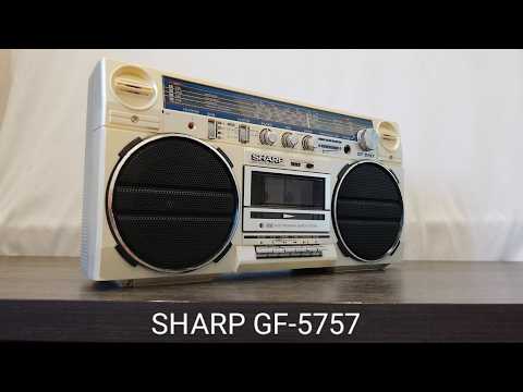 Sharp GF-5757 Rare Vintage  Boombox Cassette Ghetto blaster Serviced Warranty