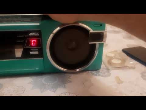 Sanyo MR-U4SS(G) Rare Vintage Boombox Working Stereo Cassette Player Warranty