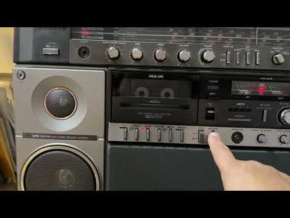 SANYO M X960K Rare Vintage Boombox Working Stereo 4-Band Radio Cassette