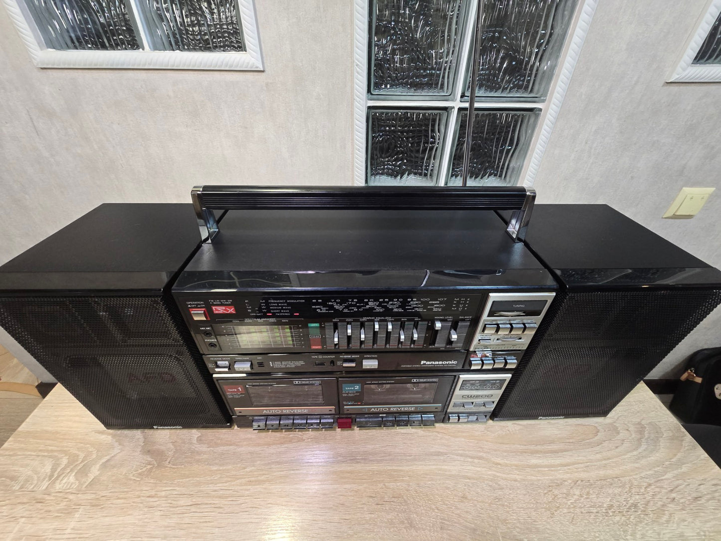 Panasonic RX-CW200L Rare Vintage Cassette Deck Boombox Japan Serviced Warranty