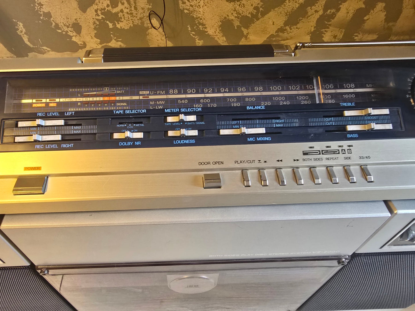 Sharp VZ 2000 Rare Vintage Cassette Deck Collectible